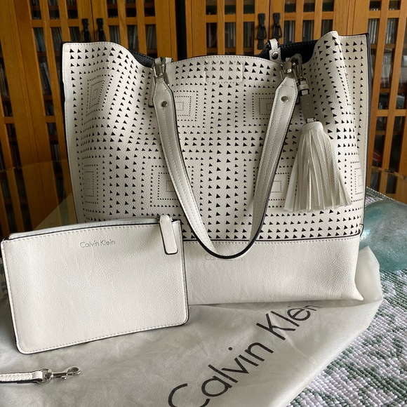 Calvin Klein Handbags - CALVIN KLEIN Perforated Med-Lg Tote